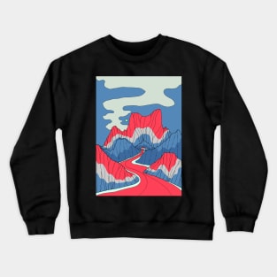 The red, white and blue lands Crewneck Sweatshirt